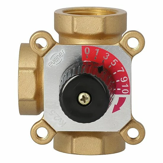 3-Wege-Messing-Mischer Easyflow Typ 3I Für Heizung - DN15 - 3 X 1/2'' IG - Kvs-Wert 2,8 1 3-Wege-Messing-Mischer Easyflow Typ 3I Für Heizung - DN15 - 3 X 1/2'' IG - Kvs-Wert 2,8
