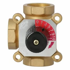 3-Wege-Messing-Mischer Easyflow Typ 3I Für Heizung - DN32 - 3 X 1 1/4'' IG - Kvs-Wert 16