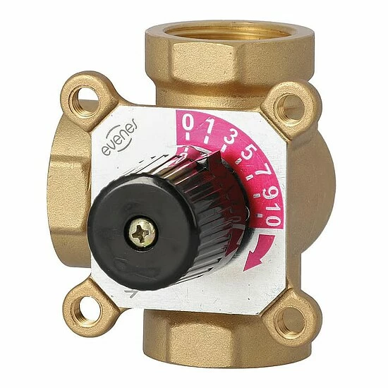 3-Wege-Messing-Mischer Easyflow Typ 3I Für Heizung - DN15 - 3 X 1/2'' IG - Kvs-Wert 2,8 2 3-Wege-Messing-Mischer Easyflow Typ 3I Für Heizung - DN15 - 3 X 1/2'' IG - Kvs-Wert 2,8 – Bild 2