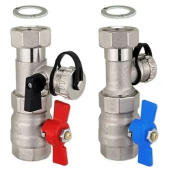 Buderus Anschluss-Set HKA 1 Zoll Mit KFE Hahn Und MAG Anschluss G3/4 - 63015978