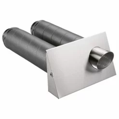 Buderus Außen- Und Fortluftelement WGE160 DN160, Für Horizontale Montage, Edelstahl Gebürstet - 7738112064