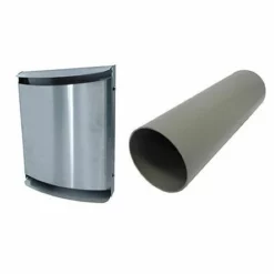 Buderus Lüfter-Rohbau-Set LRE160 Mit Metall-Außenhaube, Edelstahl - 7735600372