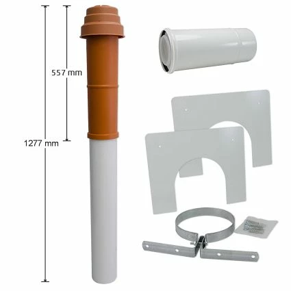 Buderus Grundbausatz DO Dachdurchführung - Ø 80/125 Mm - Rot - 7738112571 2 Buderus Grundbausatz DO Dachdurchführung - Ø 80/125 Mm - Rot - 7738112571 – Bild 2