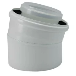 Buderus Luft-/Abgas-Bogen Konzentrisch - Ø 80/125 Mm - 15° - Farbe Weiß - 7738112594