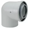 Buderus Luft-/Abgas-Bogen Konzentrisch - Ø 80/125 Mm - 87° - Farbe Weiß - 7738112648