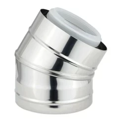 Buderus Konzentrischer Abgasrohr-Bogen DN80/125 - 30° - Edelstahl - 7738112702