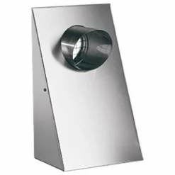 Buderus Außen/Fortluftelement Vertikal, DN125 WG-V 125, Gebürsteter Edelstahl - 7738112878