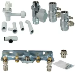 Buderus Anschluss-Set AUFPUTZ Mit Montageplatte Für Gasbrennwert-Therme GB172