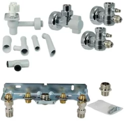 Buderus Anschluss-Set UNTERPUTZ Mit Montageplatte Für Gasbrennwert-Therme GB172