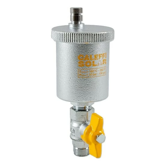 Caleffi Schnellentlüfter Für Solaranlagen - Bis 10 Bar / 180°C - Mit Kugelhahn 3/8'' AG - 250131 1 Caleffi Schnellentlüfter Für Solaranlagen - Bis 10 Bar / 180°C - Mit Kugelhahn 3/8'' AG - 250131