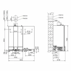 WOLF Gasbrennwert-Zentrale CGW-2 20 KW/120L - 8615020 -Wolf Verkaufsgeschäft CGW2 3 2