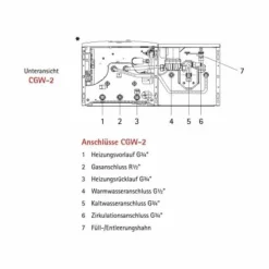 WOLF Gasbrennwert-Zentrale CGW-2 14 KW/100L - 8615019 -Wolf Verkaufsgeschäft CGW2 4 1