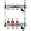 Fußbodenheizungsverteiler Aus Edelstahl Mit Topmeter Für 3 Heizkreise - Ohne Anschlussset
