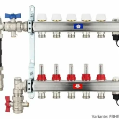 Fußbodenheizungsverteiler Aus Edelstahl Mit Topmeter Für 5 Heizkreise - Ohne Anschlussset 11 Fußbodenheizungsverteiler Aus Edelstahl Mit Topmeter Für 5 Heizkreise - Ohne Anschlussset -Wolf Verkaufsgeschäft FBHEV0605 4