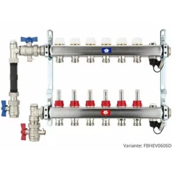 Fußbodenheizungsverteiler Aus Edelstahl Mit Topmeter Für 6 Heizkreise - Ohne Anschlussset 11 Fußbodenheizungsverteiler Aus Edelstahl Mit Topmeter Für 6 Heizkreise - Ohne Anschlussset -Wolf Verkaufsgeschäft FBHEV0606 4