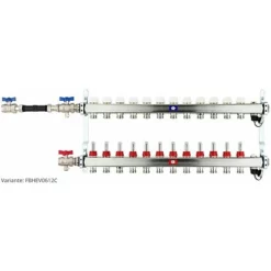 Fußbodenheizungsverteiler Aus Edelstahl Mit Topmeter Für 12 Heizkreise - Ohne Anschlussset 10 Fußbodenheizungsverteiler Aus Edelstahl Mit Topmeter Für 12 Heizkreise - Ohne Anschlussset -Wolf Verkaufsgeschäft FBHEV0612 3