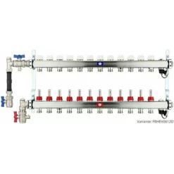 Fußbodenheizungsverteiler Aus Edelstahl Mit Topmeter Für 12 Heizkreise - Ohne Anschlussset 11 Fußbodenheizungsverteiler Aus Edelstahl Mit Topmeter Für 12 Heizkreise - Ohne Anschlussset -Wolf Verkaufsgeschäft FBHEV0612 4