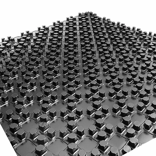 13 M² Fußbodenheizung-Set - Noppensystem - 30 Mm Wärme-Trittschall-Dämmung - Alu-Verbundrohr 16 X 2 Mm Heizung 2 13 M² Fußbodenheizung-Set - Noppensystem - 30 Mm Wärme-Trittschall-Dämmung - Alu-Verbundrohr 16 X 2 Mm Heizung – Bild 2