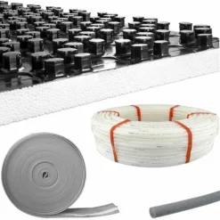 13 M² Fußbodenheizung-Set - Noppensystem - 30 Mm Wärme-Trittschall-Dämmung - PE-RT 5-Schichtrohr 16 X 2 Mm