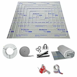 10 M² Fußbodenheizung-Set - Tackersystem Dämmstärke 35-3 Mm - Alu-Verbundrohr 16 X 2 Mm Heizung