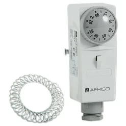 AFRISO GAT/7RC Anlege-thermostat Sicherheitsbegrenzer Anlegefühler - Einstellung 20 Bis 90°C - 67401