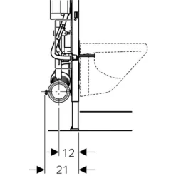 Duofix WC-Element Von Geberit, 112 Cm, Mit SIGMA Unterputz-Spülkasten, Höhenverstellbar - 111396005 -Wolf Verkaufsgeschäft GE111396005 3