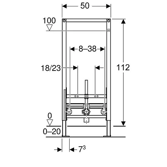 Geberit Duofix Unterputz Bidet Element, 112 Cm - 111510001 2 Geberit Duofix Unterputz Bidet Element, 112 Cm - 111510001 – Bild 2