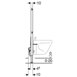Geberit Duofix Unterputz Bidet Element, 112 Cm - 111510001 5 Geberit Duofix Unterputz Bidet Element, 112 Cm - 111510001 -Wolf Verkaufsgeschäft GE111510001 2