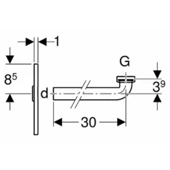 Geberit Fertigset Für GIS-, DUOFIX-, SANBLOC-Waschtisch-Element Mit UP-Geruchsverschluss - 115416111 -Wolf Verkaufsgeschäft GE115416111 2