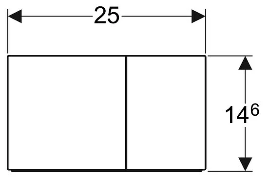 SIGMA70 Betätigungsplatte Glas Schwarz Von Geberit, 2-Mengen-Spülung - 115622SJ1 3 SIGMA70 Betätigungsplatte Glas Schwarz Von Geberit, 2-Mengen-Spülung - 115622SJ1 – Bild 3