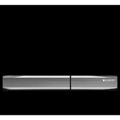 Geberit Betätigungsplatte SIGMA50 Schwarz/ Glanz-chrom/ Chrom-gebürstet, 2-Mengen-Spülung - 115788DW2