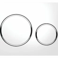 Geberit Betätigungsplatte SIGMA20 Weiß/ Glanz-chrom, 2-Mengen-Spülung - 115882KJ1