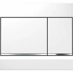 Geberit Betätigungsplatte SIGMA30 Weiß/ Glanz-chrom, 2-Mengen-Spülung - 115883KJ1