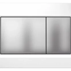 Geberit Betätigungsplatte SIGMA30 Weiß/ Matt-chrom, 2-Mengen-Spülung - 115883KL1