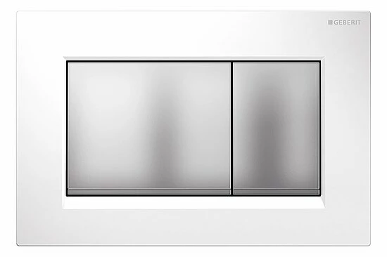 Geberit Betätigungsplatte SIGMA30 Weiß/ Matt-chrom, 2-Mengen-Spülung - 115883KL1 1 Geberit Betätigungsplatte SIGMA30 Weiß/ Matt-chrom, 2-Mengen-Spülung - 115883KL1