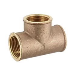 Rotguss Gewindefitting-T-Stück 1'' IG X 1'' IG X 1'' IG