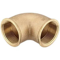 Rotguss Gewindefitting-Winkel 90° - 1 1/4'' IG X 1 1/4'' IG