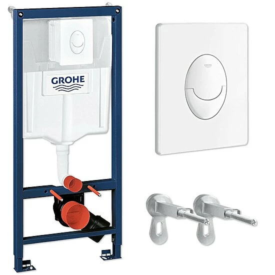 GROHE Rapid SL 3 In 1-Set Für WC - Element 113 Cm + Skate Air Platte Alpinweiß + Wandwinkel - 38722001 1 GROHE Rapid SL 3 In 1-Set Für WC - Element 113 Cm + Skate Air Platte Alpinweiß + Wandwinkel - 38722001