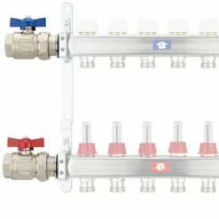 Kugelhahn-Set 1'' IG X 1'' AG Selbstdichtend - Mit Blauem Und Rotem Flügelgriff 5 Kugelhahn-Set 1'' IG X 1'' AG Selbstdichtend - Mit Blauem Und Rotem Flügelgriff -Wolf Verkaufsgeschäft KHV0606S 1