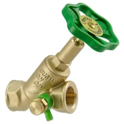 Schrägsitzventil, 1 1/4'' IG - DN32 - Mit Steigender Spindel, Fettkammeroberteil Und Entleerung