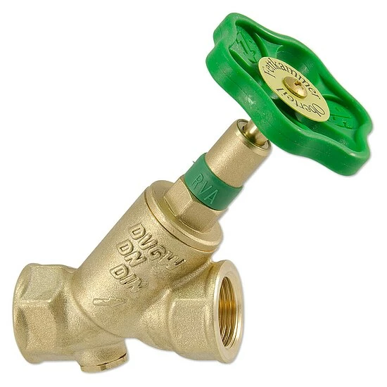 Schrägsitzventil, 1'' IG - DN25 - Mit Steigender Spindel, Fettkammeroberteil, Prüfstopfen Und Rückflussverhinderer 1 Schrägsitzventil, 1'' IG - DN25 - Mit Steigender Spindel, Fettkammeroberteil, Prüfstopfen Und Rückflussverhinderer