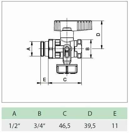 SIMPLEX KFE-Kugelhahn 1/2'' Durchgangsform Für SOLAR - Selbstdichtend - PN16 - Vernickelt 3 SIMPLEX KFE-Kugelhahn 1/2'' Durchgangsform Für SOLAR - Selbstdichtend - PN16 - Vernickelt – Bild 3