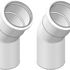 Viessmann Abgasbogen 30 Grad (2 Stück), Ø 80 Mm, Kunststoff (PPs) - 7194316