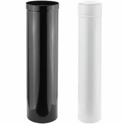 Viessmann Überdachverlängerung, Ø 80/125 Mm Mit Schelle, Länge 0,5 M, Schwarz, Kunststoff (PPs) / Aluminiumblech - 7311371