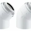 Viessmann Bogen 45° Konzentrisch Ø 60/100 (2 Stk.) - Farbe Weiß - 7373227