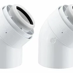 Viessmann Bogen 45° Konzentrisch Ø 60/100 (2 Stk.) - Farbe Weiß - 7373227