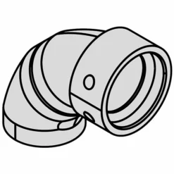 Viessmann EPP-Bogen 90° Mit Verbindungsmuffe DN160, Wärmedämmend - 7501768