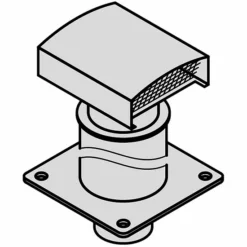 Viessmann Dachdurchführung (Schrägdach) DN160/180, Edelstahl Blank - 9562054