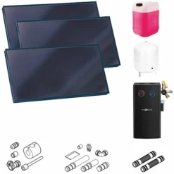 Viessmann Solaranlage Mit 3 Stk. Vitosol 200-FM SH2F, Regelung Und Zubehör Zur Solaren Nachrüstung - SK05770