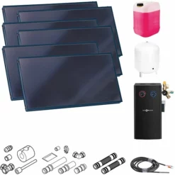 Viessmann Solaranlage Mit 6 Stk. Vitosol 200-FM SH2F, Regelung Und Zubehör Zur Solaren Nachrüstung - SK05826